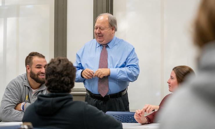 Tom Hosmanek in Sales class